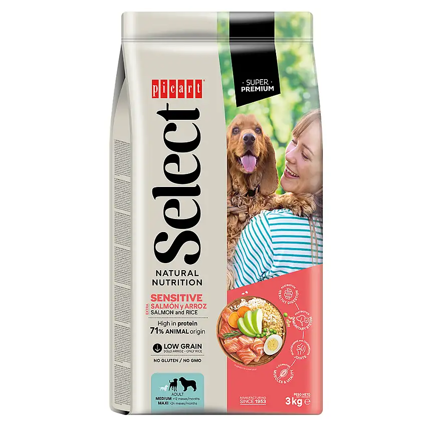Picart Select Sensitive Extra Salmón & Rice Pienso para Perros - 3 kg