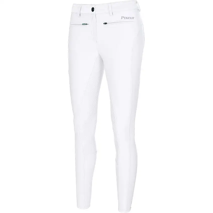 Pikeur Pantalón de Equitación Tessa Full Grip Blanco