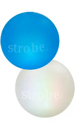 Planet Dog Strobe Ball Dog Toy | White
