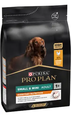 Alimento Pro Plan para perros pequeños y adultos adultos, de tamaño mediano y con pollo, para uso diario | 3 kg