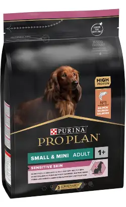Alimento para perros adultos Pro Plan para piel sensible (tallas pequeñas y mini) | 3 kg