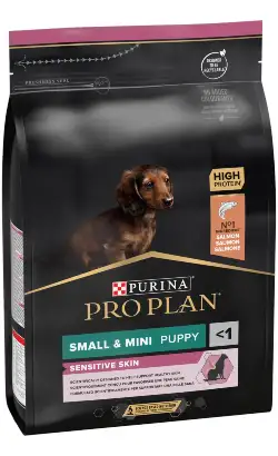 Alimento Pro Plan para perros pequeños y mini cachorros con piel sensible | 3 kg