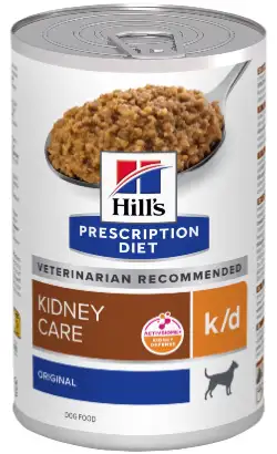 Alimento húmedo veterinario original para perros Hills Prescription Diet Canine k/d | Lata | 6 x 180 g