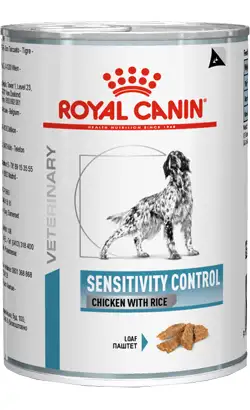 Royal Canin Vet Sensitivity Control Canino con Pollo y Arroz | Alimento húmedo (lata) | 12 x 410 g