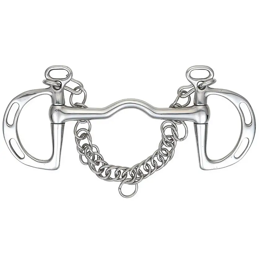 Shires Bocado Kimblewick con Libertad de Lengua Acero inoxidable