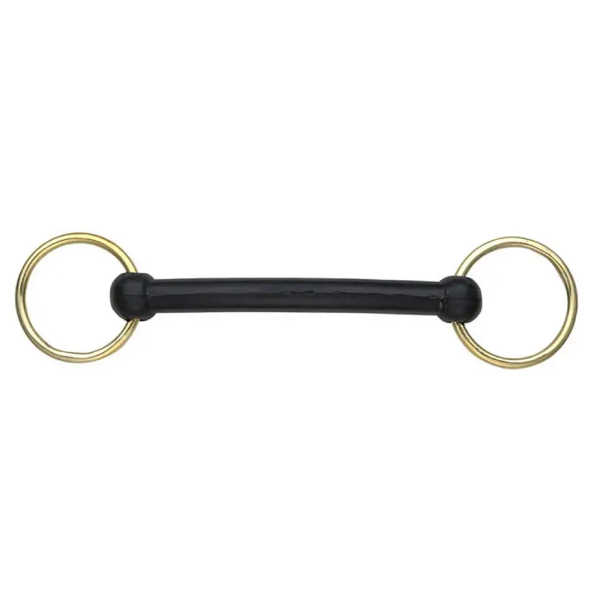 Shires Bocado Caucho Negro