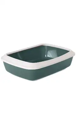 Savic WC Iriz + Rim Cat Litter Box | Nordic Green | 42 cm