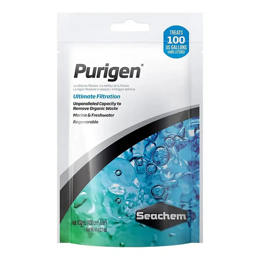Seachem Purigen Control de Amonio, Nitritos y Nitratos para Acuarios - 100 ml