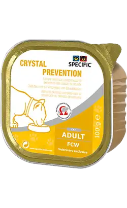 Alimento húmedo veterinario específico para gatos FCW Crystal Prevention | Húmedo (Terrina) | Caja con 7 terrinas de 100 g