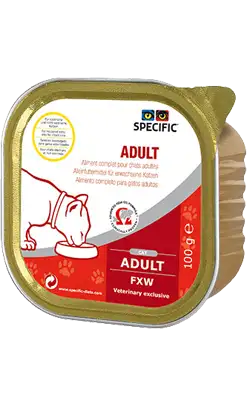 Alimento húmedo para gatos adultos Specific Cat FXW | Húmedo (terrina) | Caja con 7 terrinas de 100 g