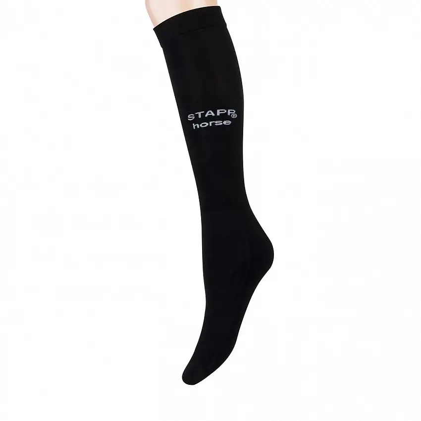 Stapp Horse Calcetines de Equitación Ultra Fine Paquete de 3 Negro