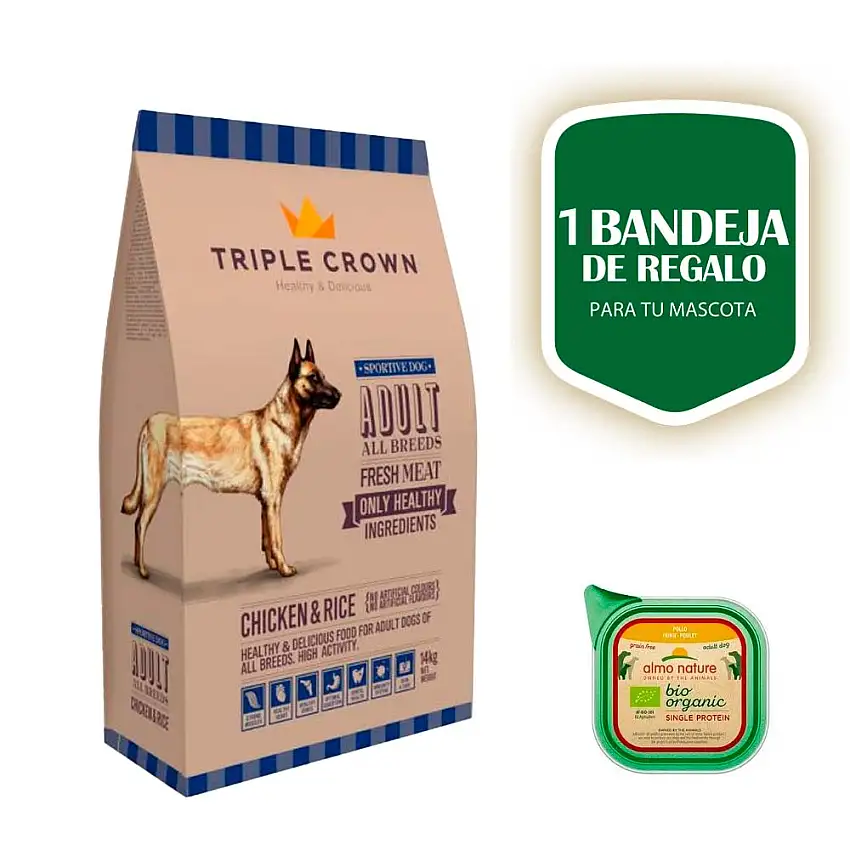 Pienso TRIPLE CROWN SPORTIVE DOG 15Kg (Perros Alta Actividad)