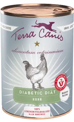 Terra Canis Ali-Vet Diabetic Chicken Wet Veterinary Dog Food | Wet (Can) | 6 x 400 g