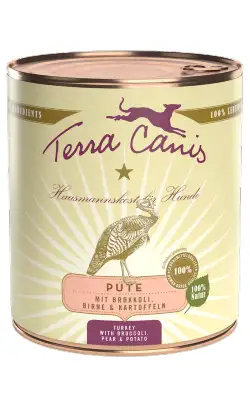 Terra Canis Turkey Wet Dog Food with Broccoli, Pear and Potato | Wet (Can) | 800 g