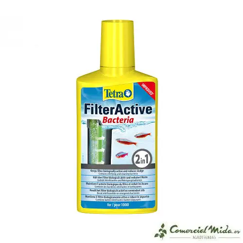 TETRA FILTERACTIVE cultivo de bacterias para limpieza de acuarios
