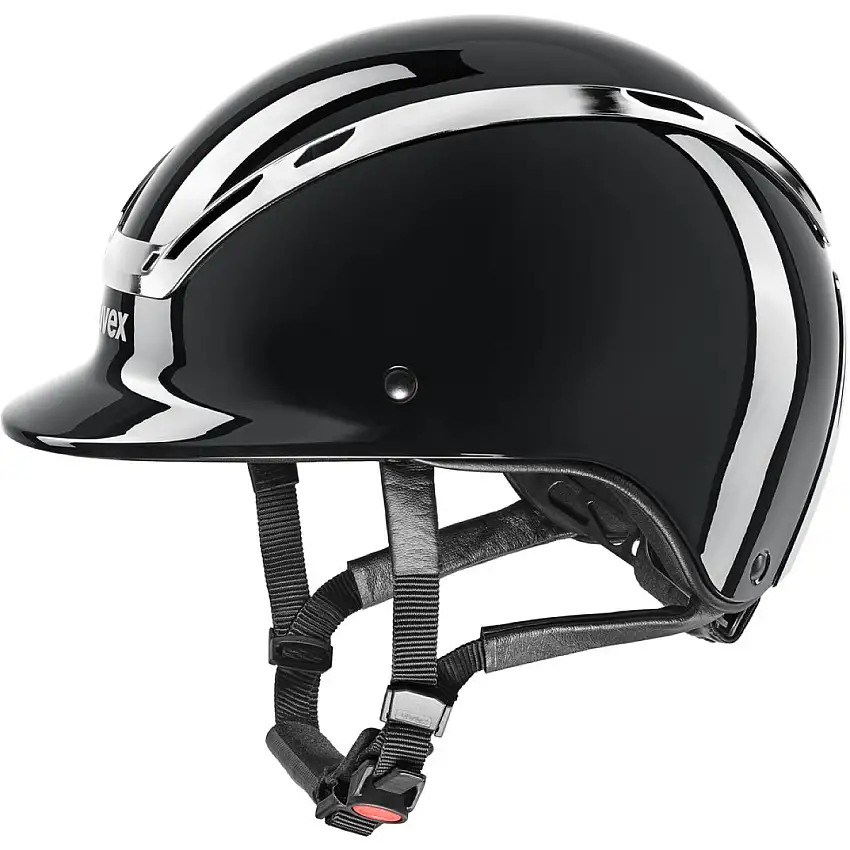Uvex Casco Exxeed Shiny Chrome Negro