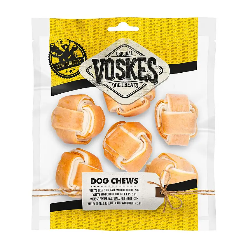 Voskes Pelota Blanca con Pollo 6 Piezas