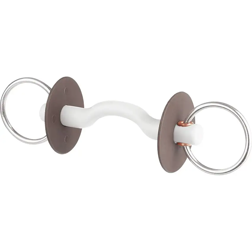 Beris Mordaza de Anilla Suelta 6cm 18mm con Puente Suave para la Lengua