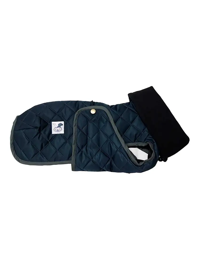 Abrigo Impermeable Acolchado para Piccolo verde petróleo