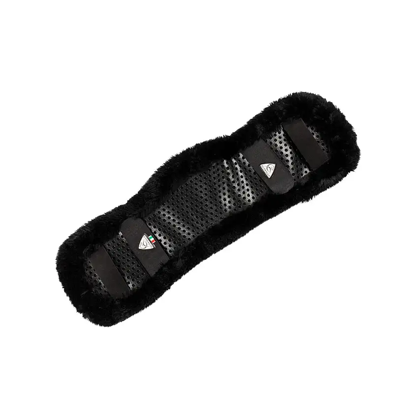 Funda de cincha para caballo de gel y piel sintética de oveja