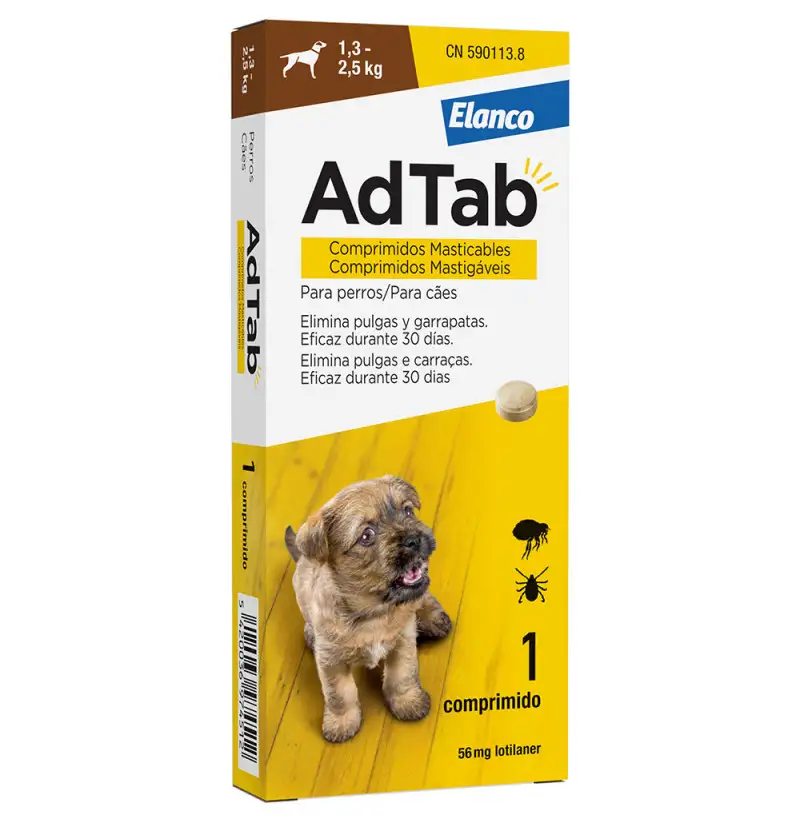 AdTab Perro comprimido Antiparasitario masticable