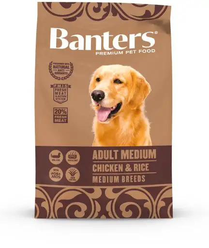 Banters Pienso para Perros Adultos Medianos