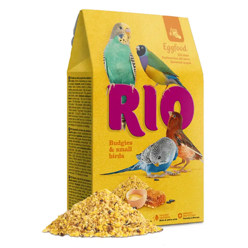 Alimento de Huevo Periquitos y Pequeñas Aves 250 g Rio