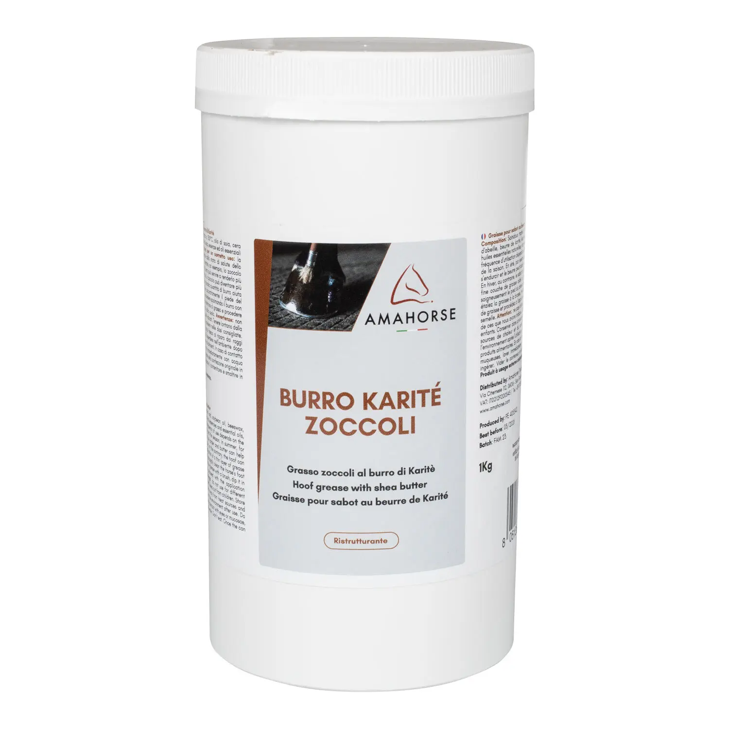 Grasa para pezuñas de caballo con manteca de karité