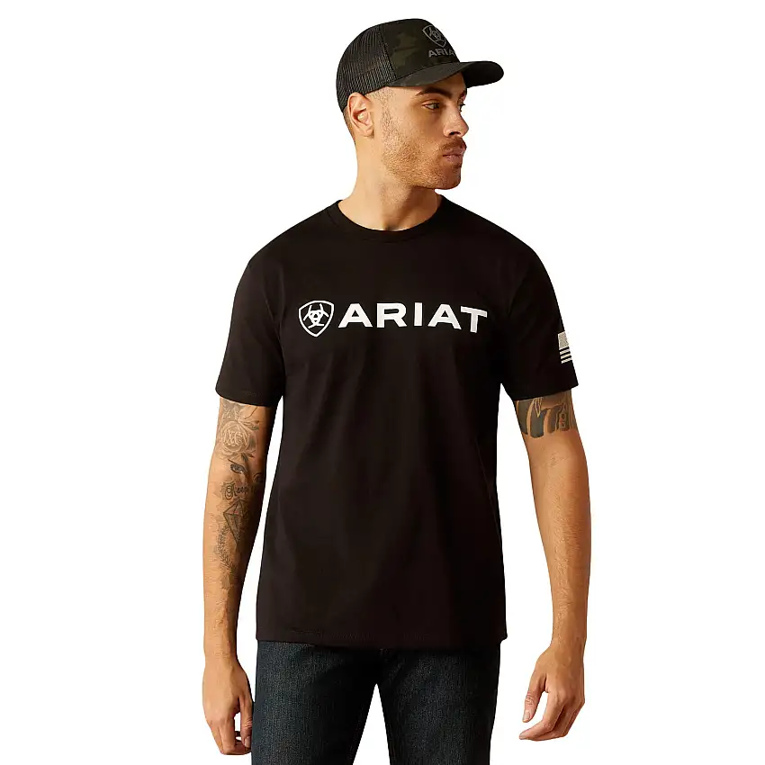 Camiseta con bandera Shield