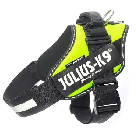 Arnés JULIUS-K9 IDC Amarillo Neón para Perros