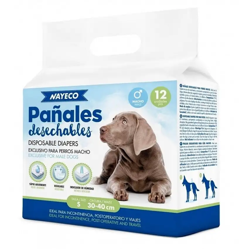 DOG NAPPY PAÑAL PERRO MACHO S