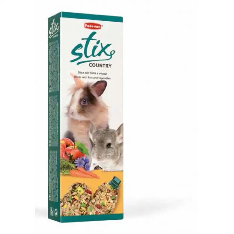 BARRITAS CONEJOS Y CHINCHILLAS CON FRUTAS Y VEGETALES 100GR/2UDS