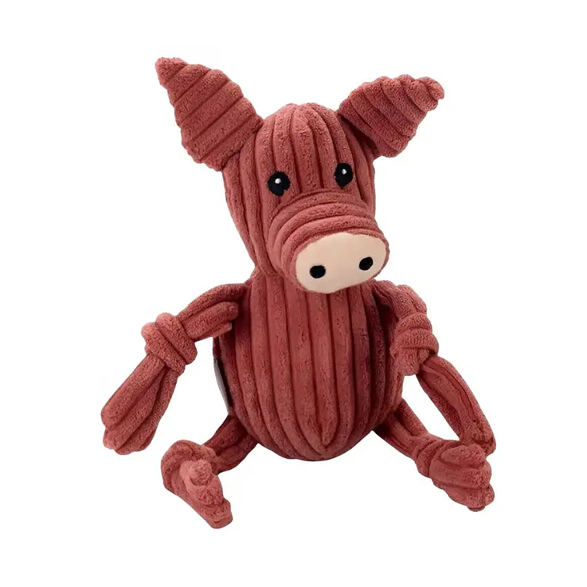 Beeztees Peluche Cerdito de Color Rosa para Perros