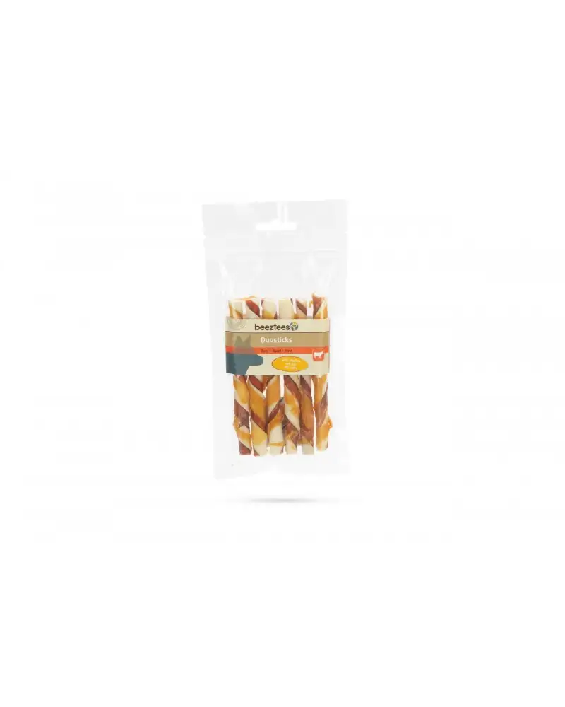 Beeztees snack perro duo palitos con pollo, 6 unidades