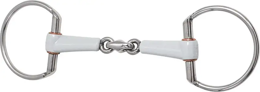 beris Eggbutt Snaffle Double-Jointed, Medium, 125 mm