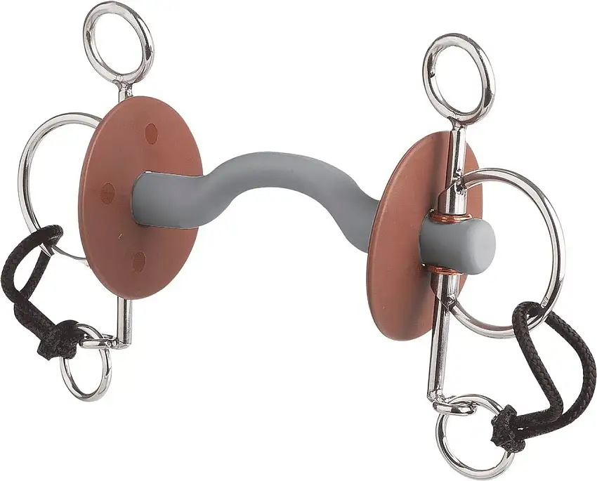 beris Short Pelham with Tongue Port Bar, Hard, 120 mm