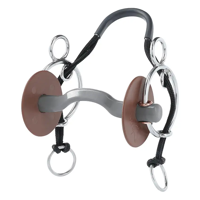 Mors combinado para caballos con paso de lengua, suave Konnex