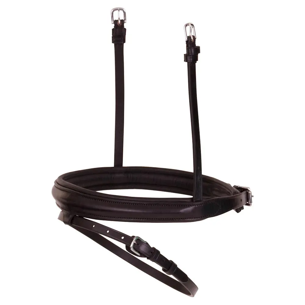 Muserola combinada de cuero para caballos Anatomic