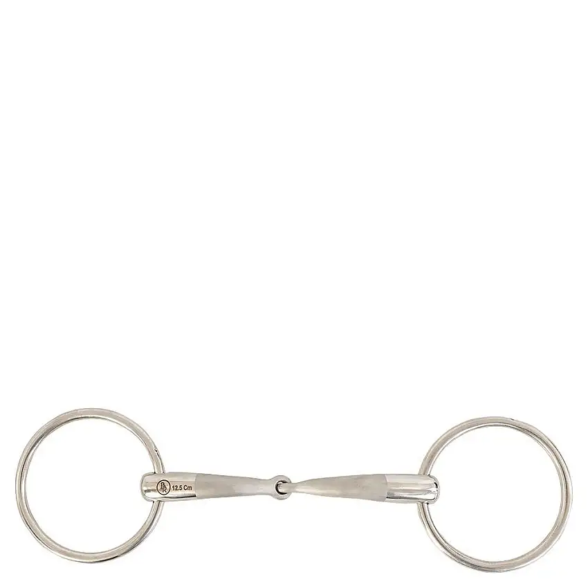 Mors 2 anillos simple BR Equitación para caballo Satin Sense 14 mm