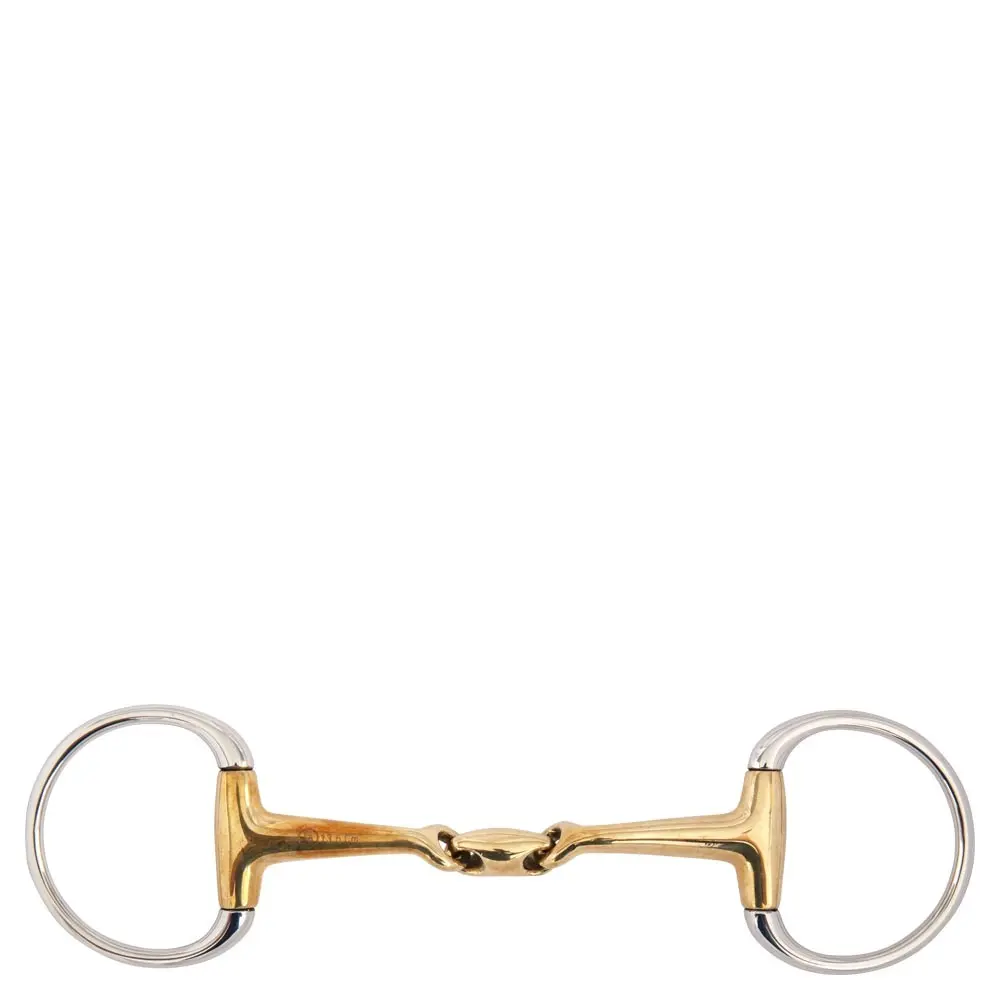 Bocado de oliva doble redondeado para caballos