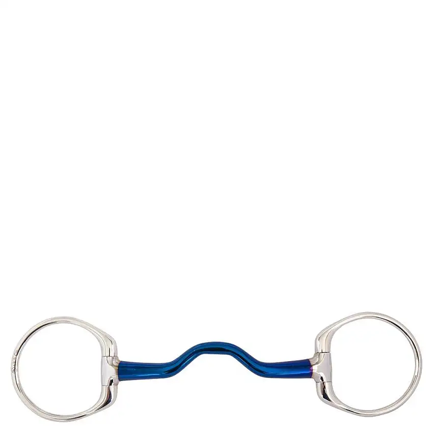 Bocado de oliva para caballo recto curvado
