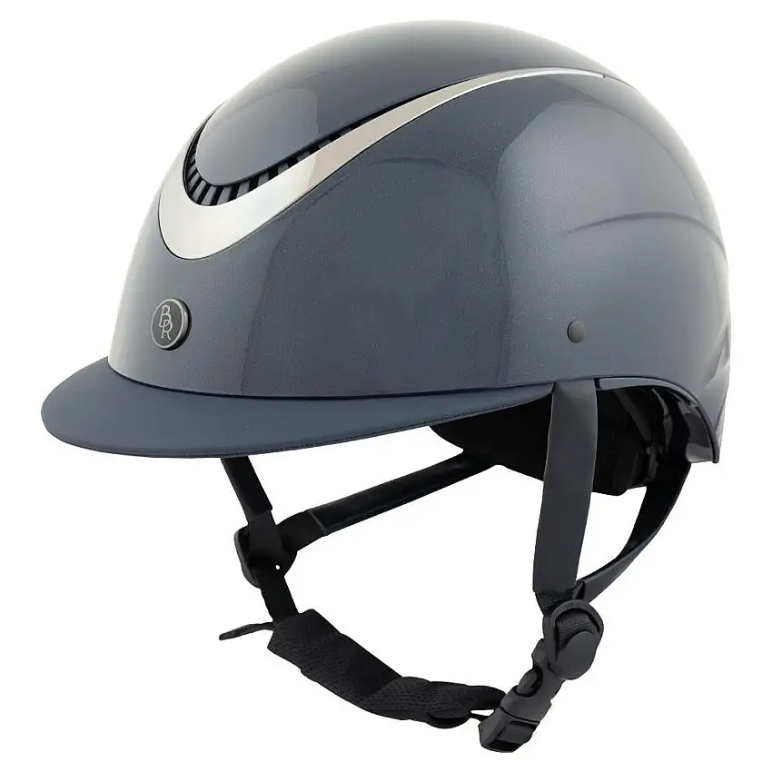 Casco de montar con visera estándar Thêta Glossy