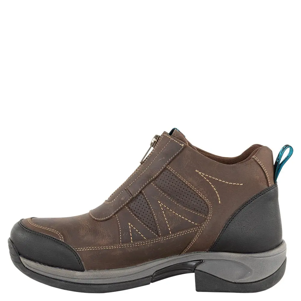 Botines de piel con cremallera Cavan