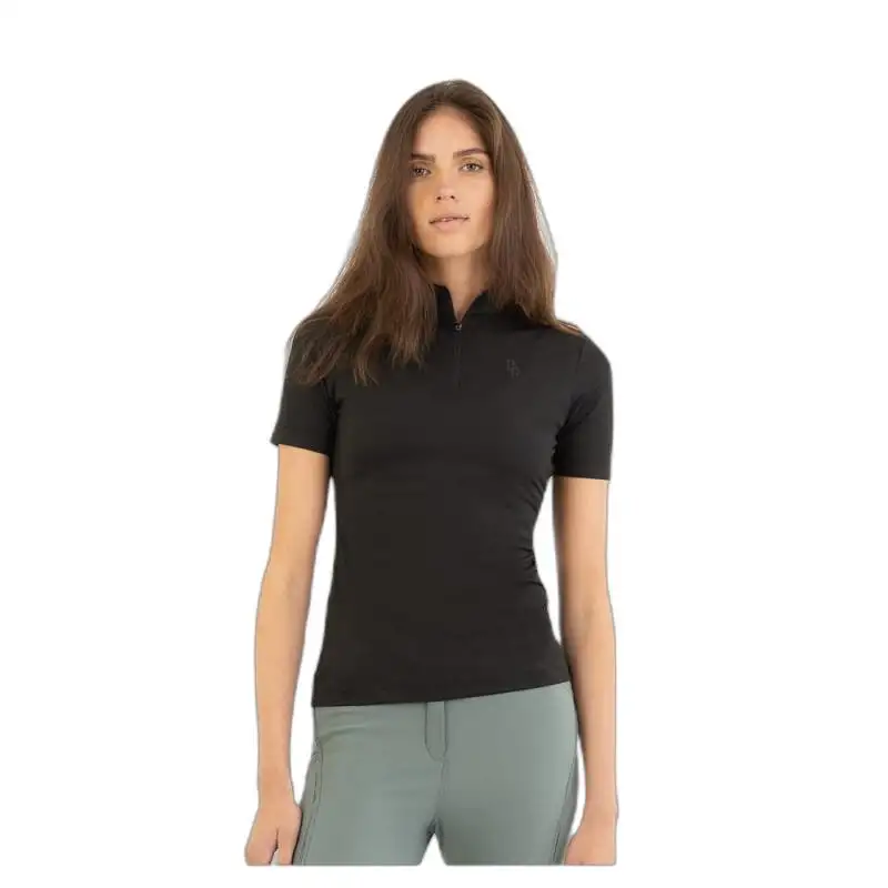 Camisa de equitación para mujer con media cremallera Ida