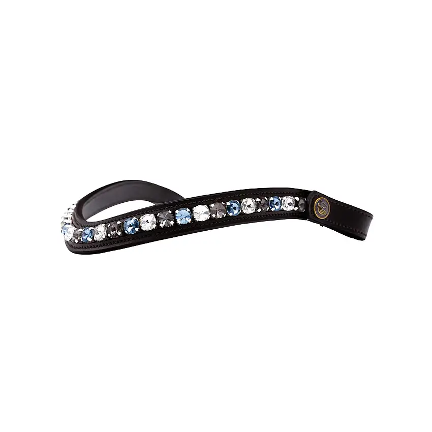 Frontal para caballo motivo cristal azul