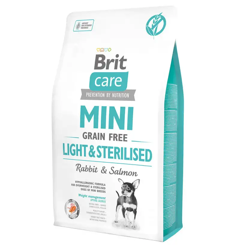Brit care Mini grain free Light & Sterilised (Conejo y Salmón)