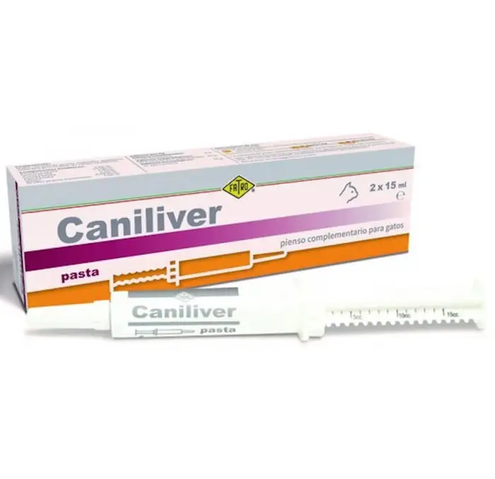 Caniliver Pasta 2 Jeringas Protector Hepático Gatos Fatro