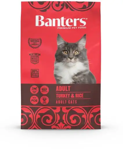 Banters Pienso para Gatos Adultos de Pavo