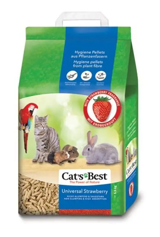 Cat's Best Aroma fresa Universal Lecho para gatos huron y roedores