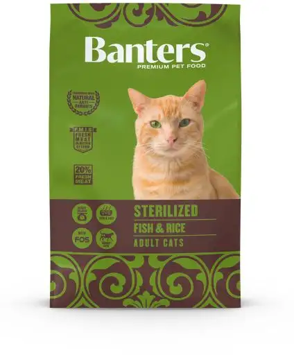 Banters Pienso para Gatos Esterilizados de Pescado